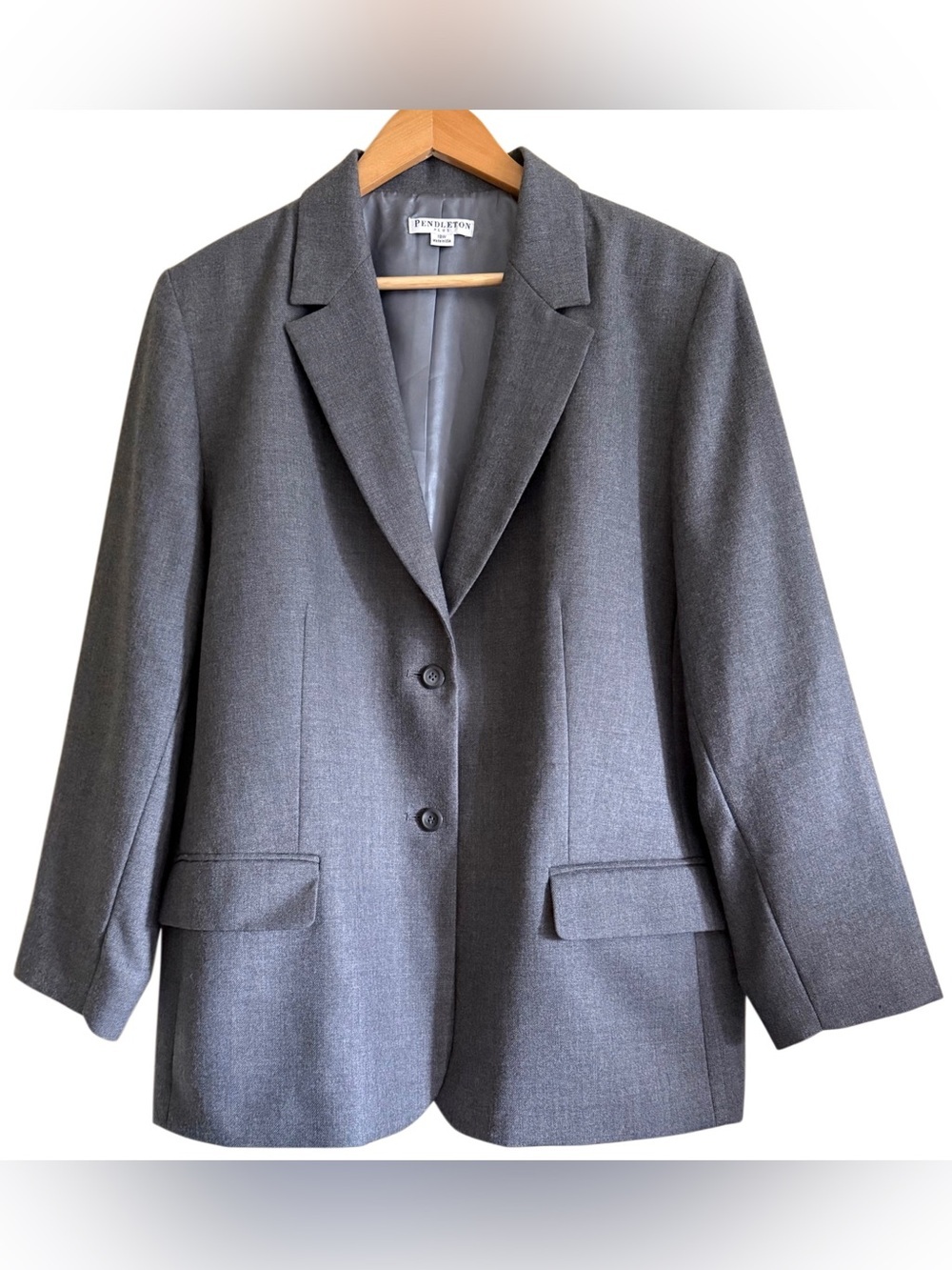 PENDLETON 100% Virgin Wool Preppy Formal Business Casual Office Blazer Size 18W